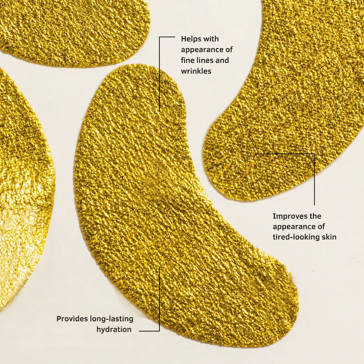 Gold Foil Eye Mask - 5 Pack - Image 4
