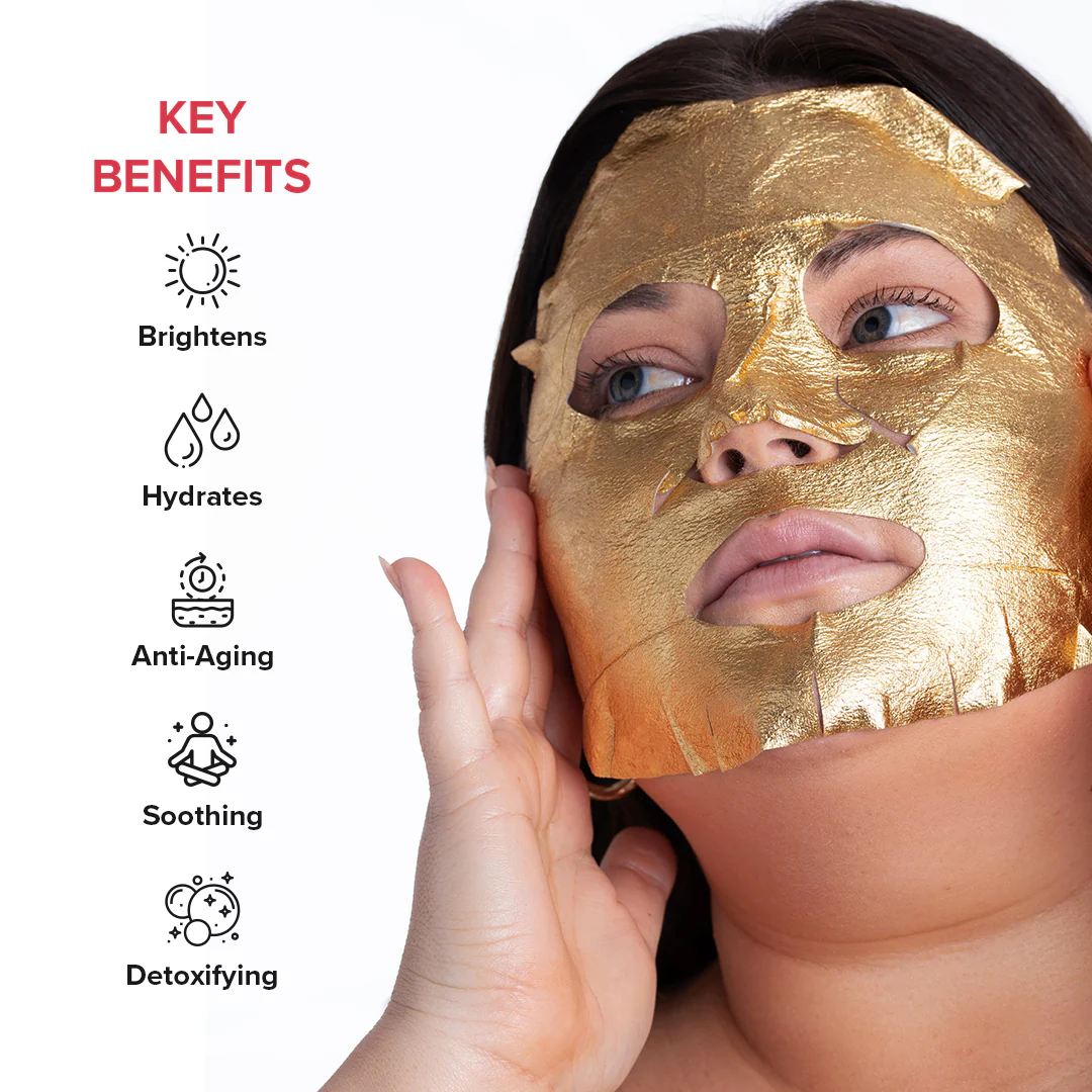 Gold Foil Face Mask - Single - Image 4